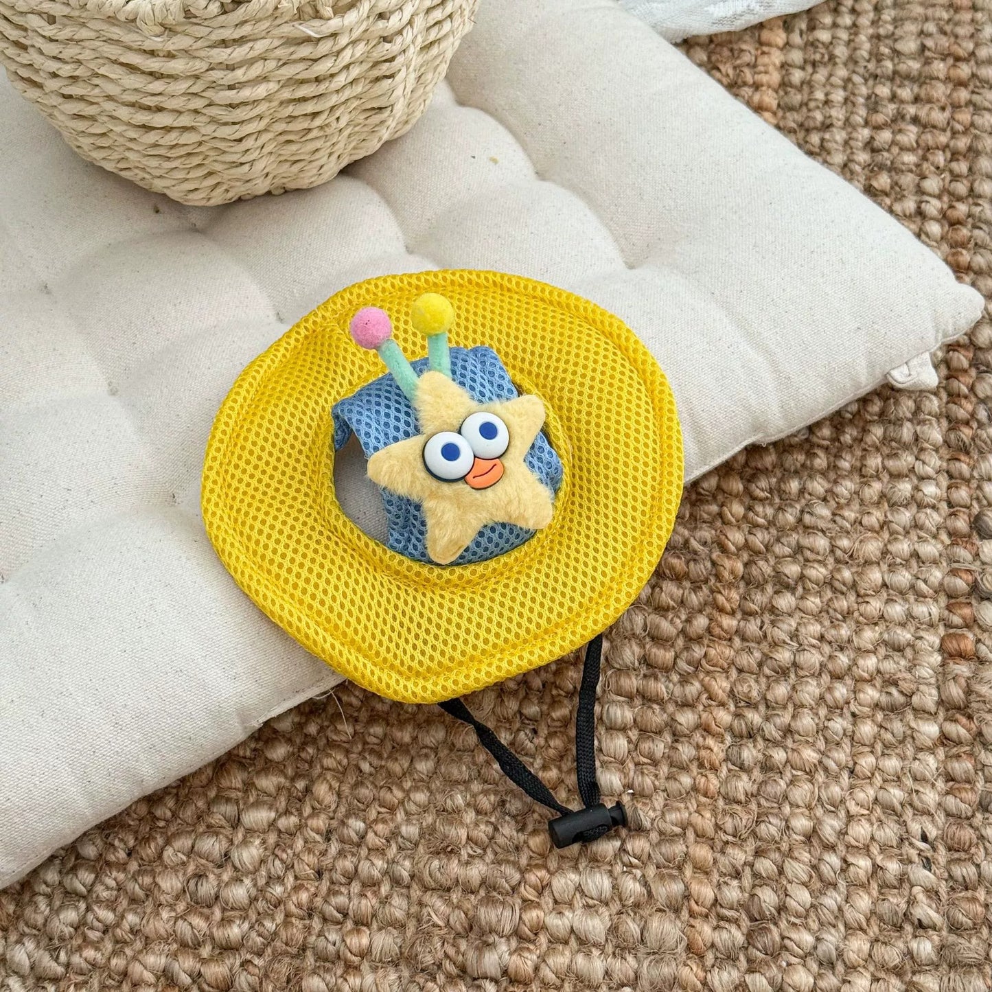 Cartoon Star Mesh Dog Hat