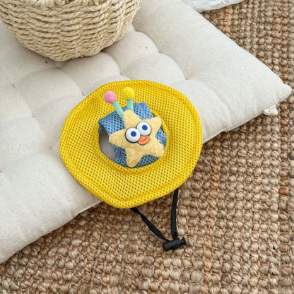 Cartoon Star Mesh Dog Hat