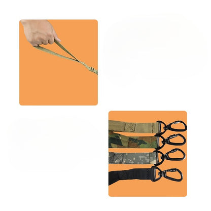 Tactical Elastic Dog Leash for Dogs – Black