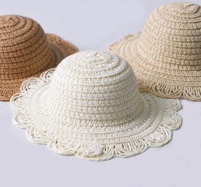 Woven Straw Dog Hat