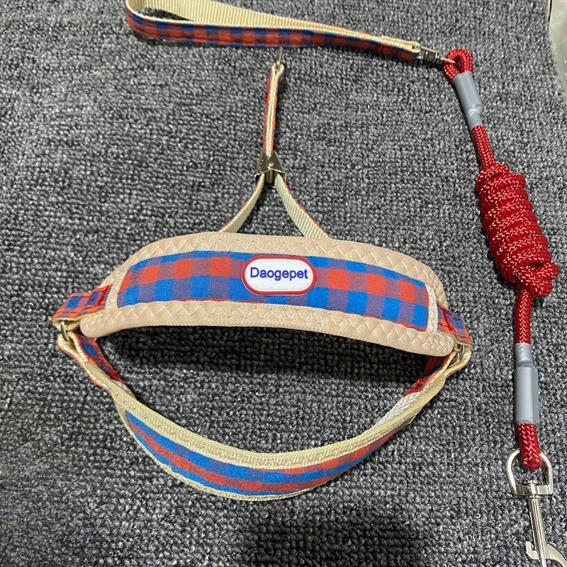 Plaid Harness & Leash Set