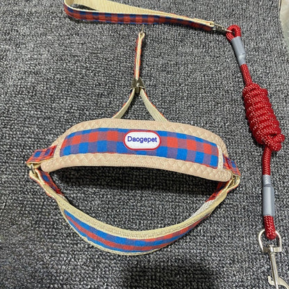 Plaid Harness & Leash Set