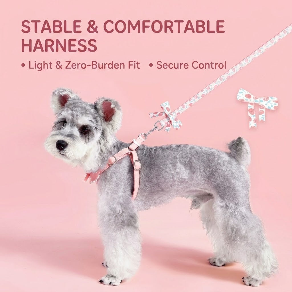 Polka Dot Harness & Leash Set