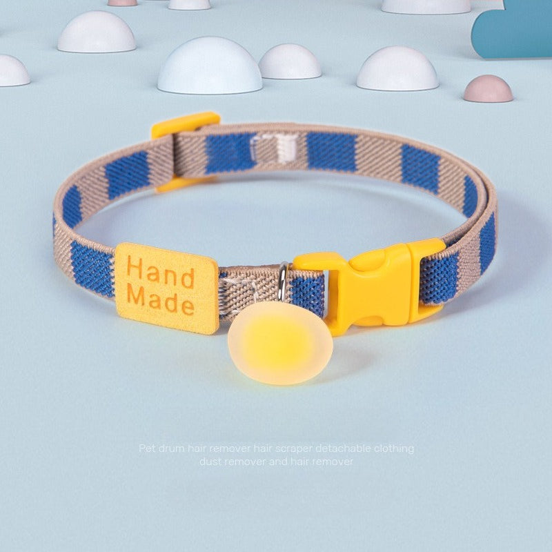 Checkered Elastic Dog Collar