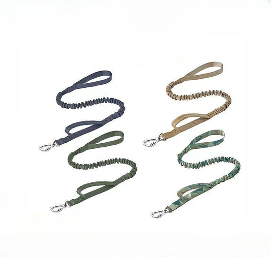 Tactical Elastic Dog Leash for Dogs – Black