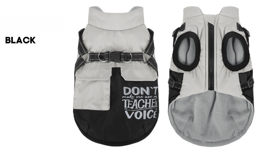 Waterproof Fleece-Lined Dog Harness