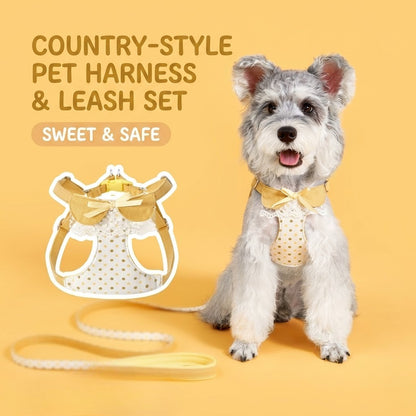 Polka Dot Harness & Leash Set
