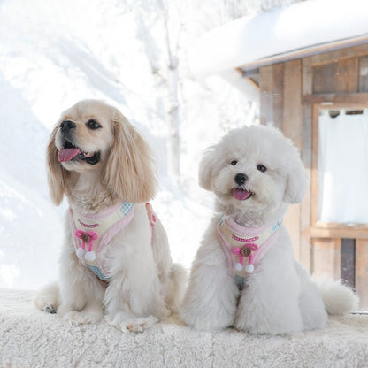 Plush Christmas Dog Harness – Pink