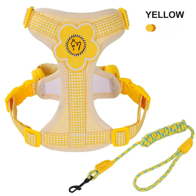 Plaid Harness & Leash Set