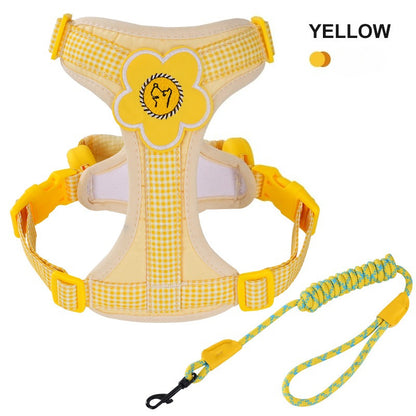 Plaid Harness & Leash Set