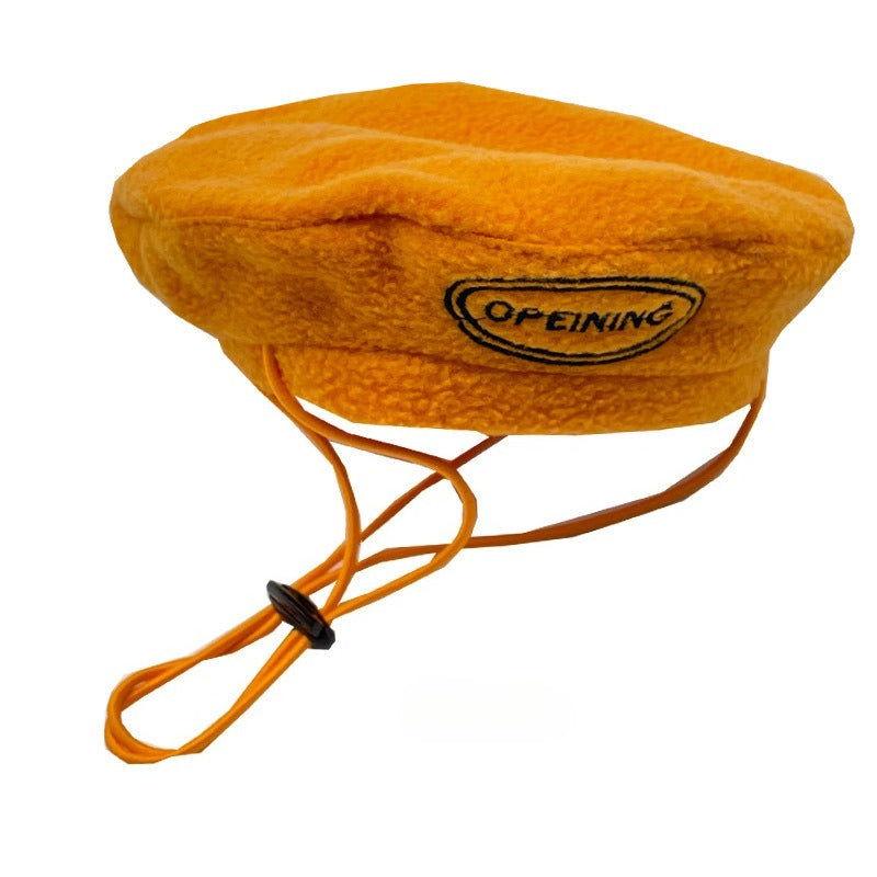 Classic Solid Beret Dog Hat for Dogs – Multi-Color