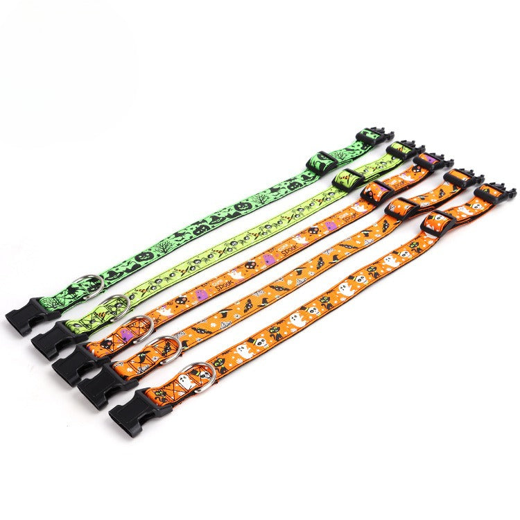 Halloween Pattern Dog Collar