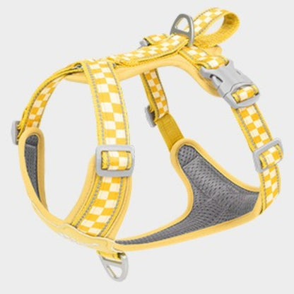 Checkerboard Reflective Dog Harness