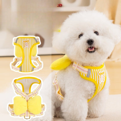 Striped Bowtie Vest Harness for Dogs