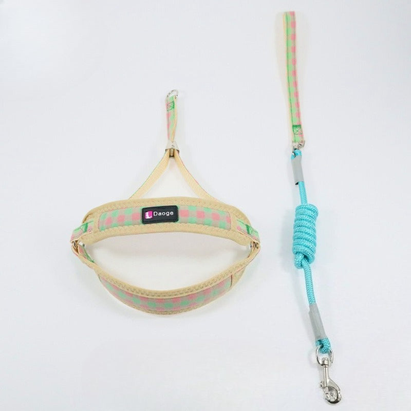 Plaid Harness & Leash Set