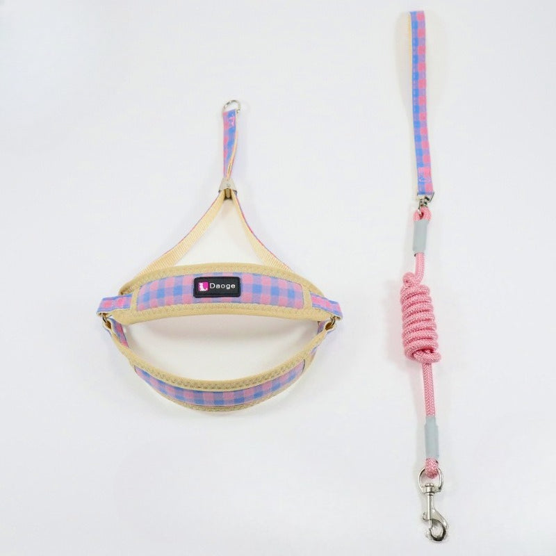 Plaid Harness & Leash Set