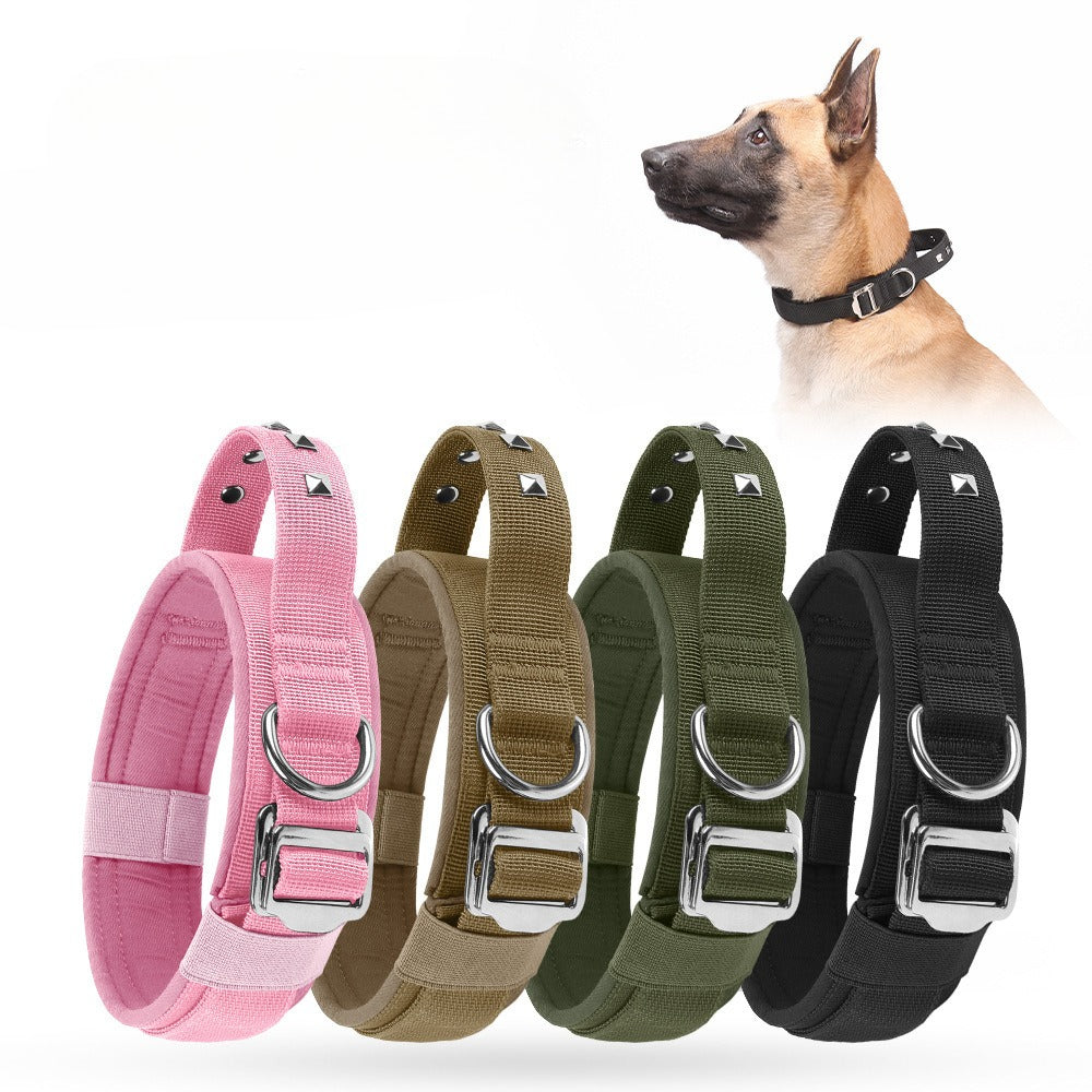 Tactical Rivet Dog Collar