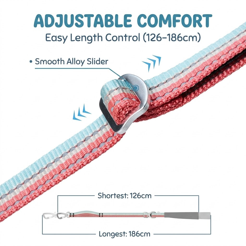 Reflective Adjustable Dog Leash