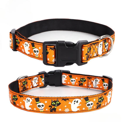 Halloween Pattern Dog Collar