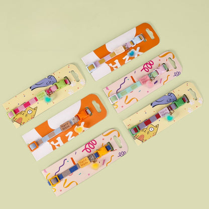 Checkered Elastic Dog Collar