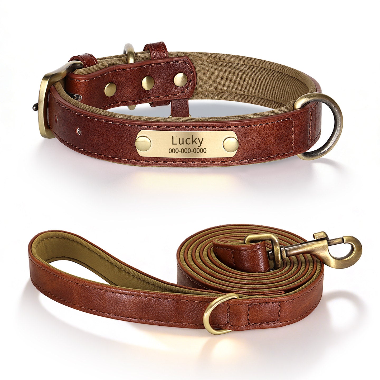 Personalized Dog Collar & Leash Set