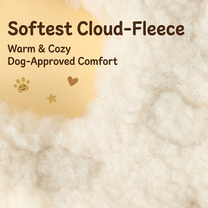 Soft Fleece Little Bear Harness & Leash Set – White