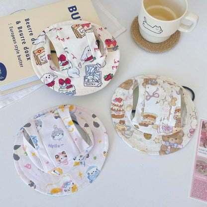 Cartoon Pattern Dog Hat