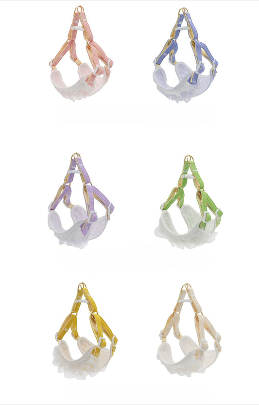 Lace Trim Harness & Leash Set