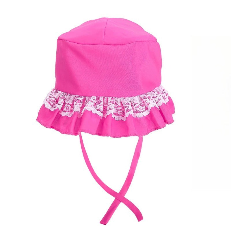 Lace Trim Dog Hat