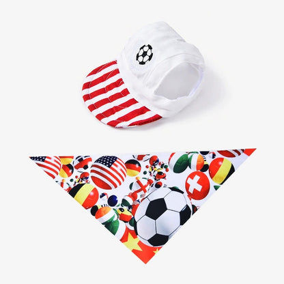Soccer Fan Dog Hat