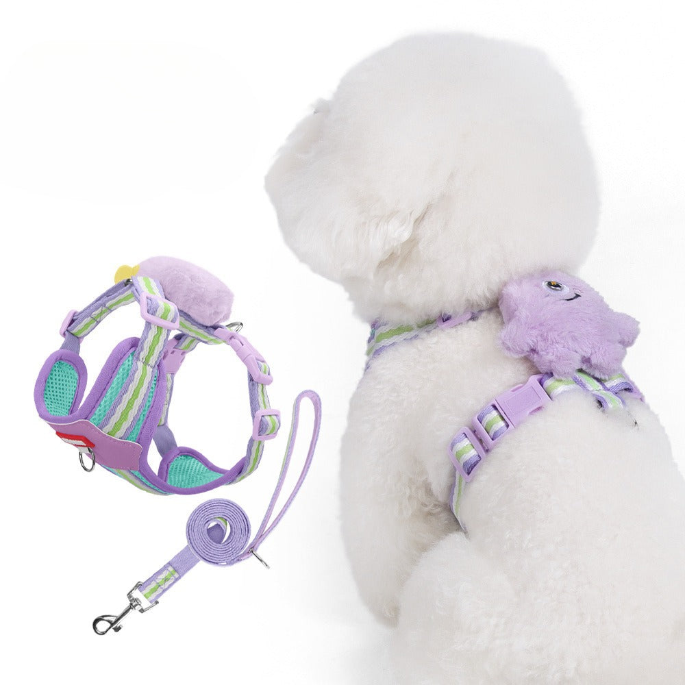Plush Doll Harness & Leash Set