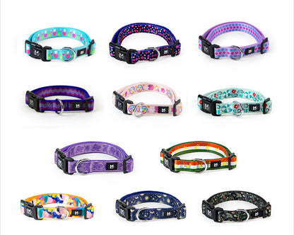 Patterned Soft Lined Dog Collar