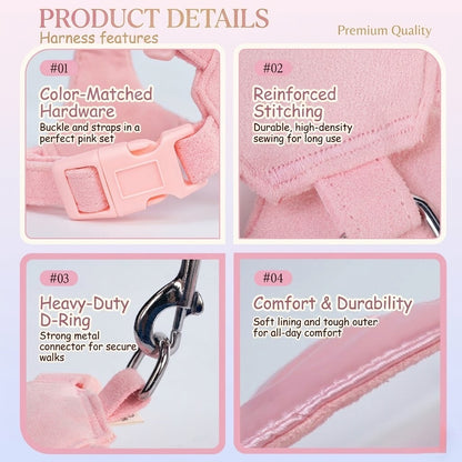 Butterfly Rhinestone Harness & Leash Set