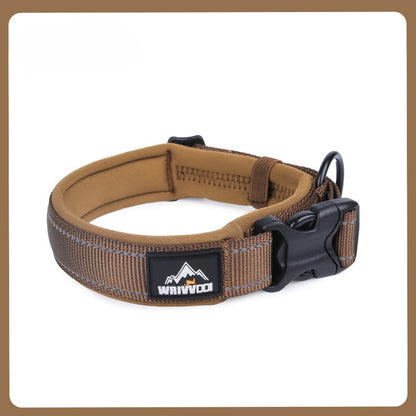 Reflective Adjustable Dog Collar for Dogs – Solid Colors