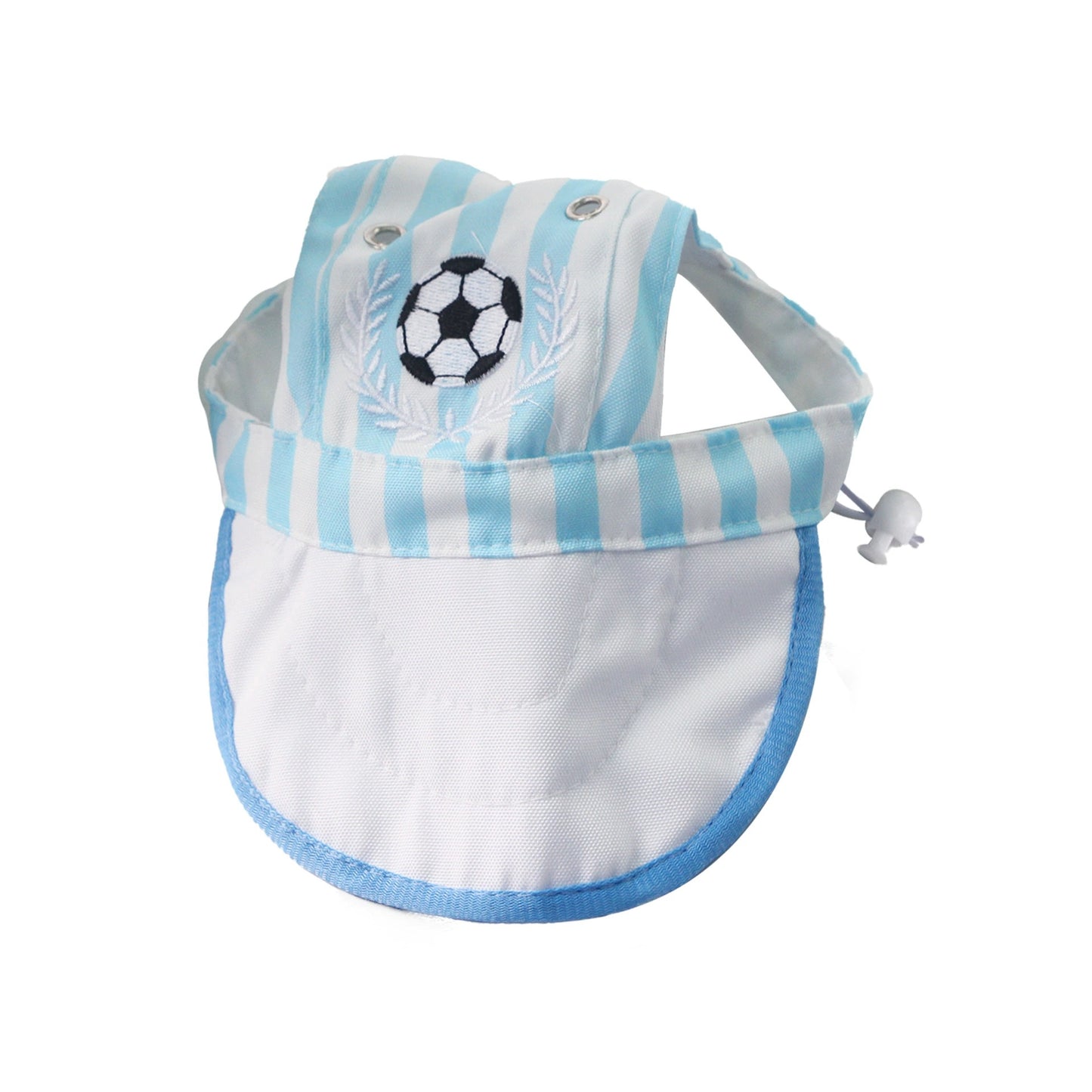 Soccer Striped Dog Baseball Cap – Blue