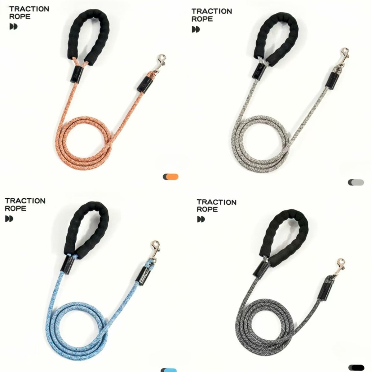 Round Rope Dog Leash for Dogs – Multi