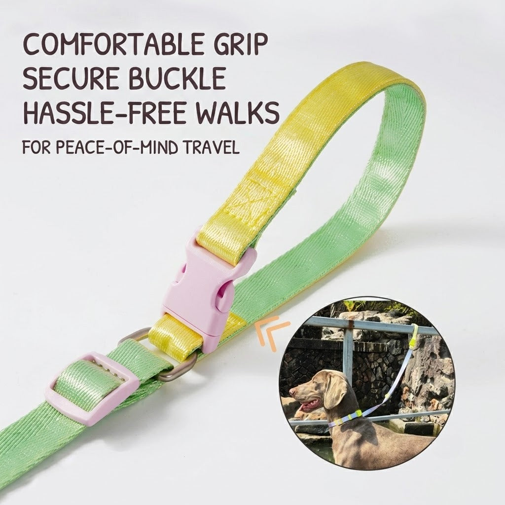 Adjustable Buckle Handle Dog Leash