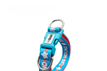 Star Pattern Dog Collar for Dogs – Blue