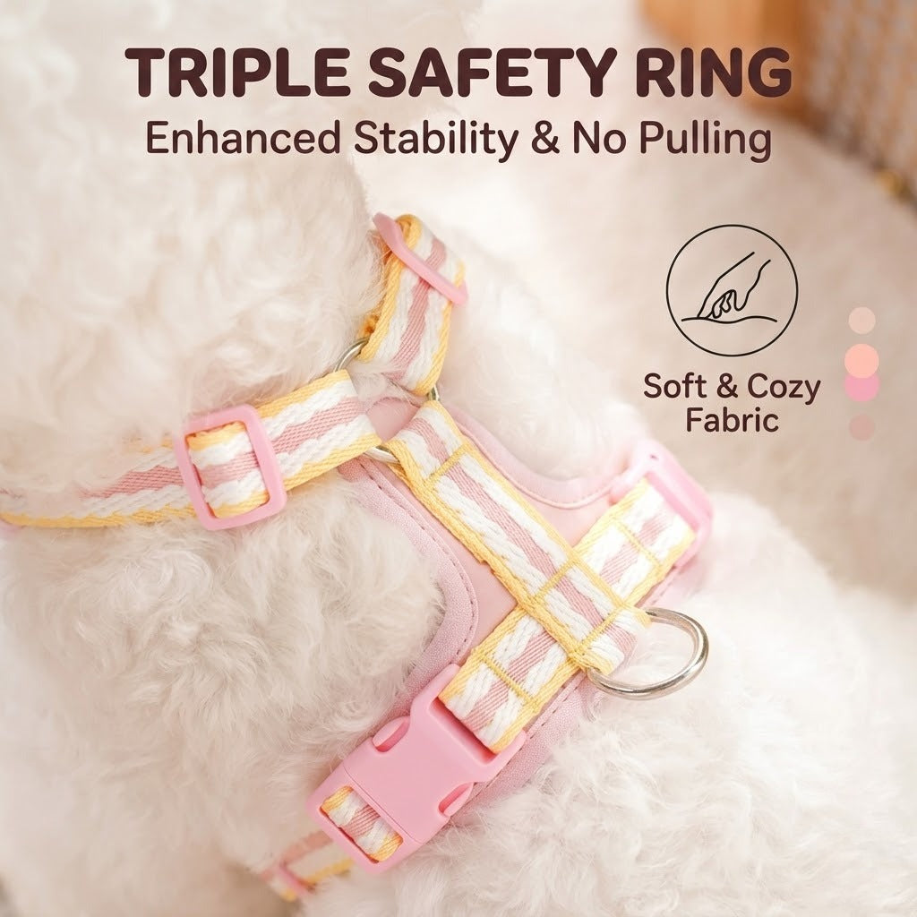 Breathable Y-Shape Harness & Leash Set