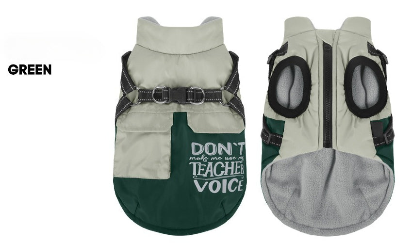 Waterproof Fleece-Lined Dog Harness