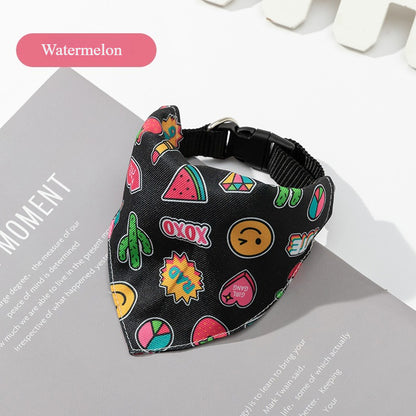 Printed Buckle Dog Bandana