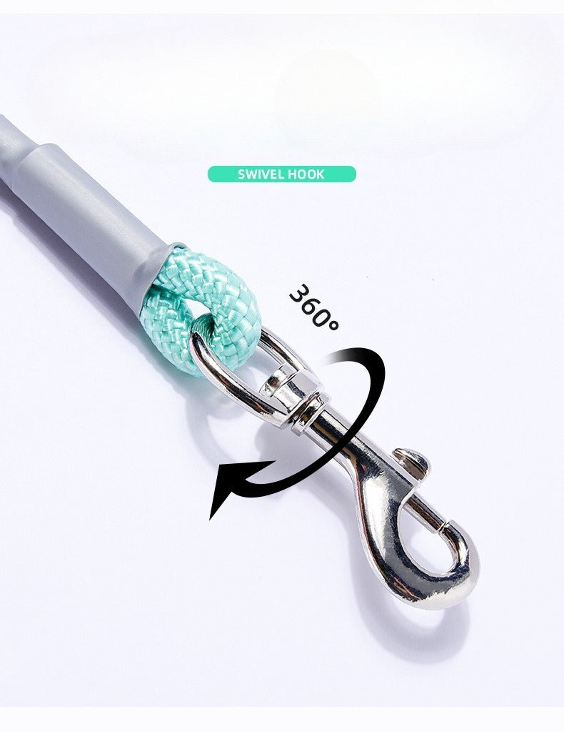 Braided Sponge Handle Dog Leash