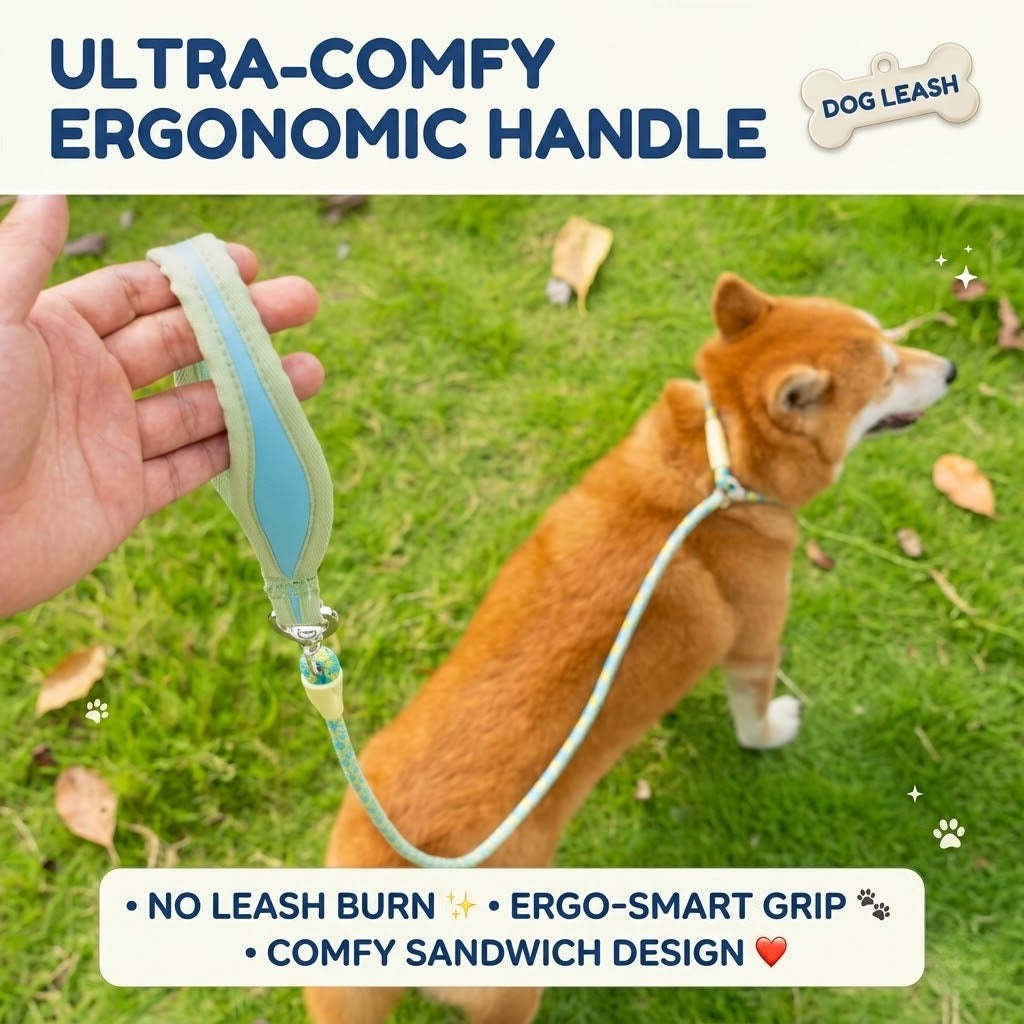 Integrated Anti-Pull Reflective Dog Leash