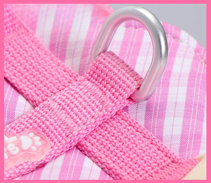 Plaid Lace Harness – Pink
