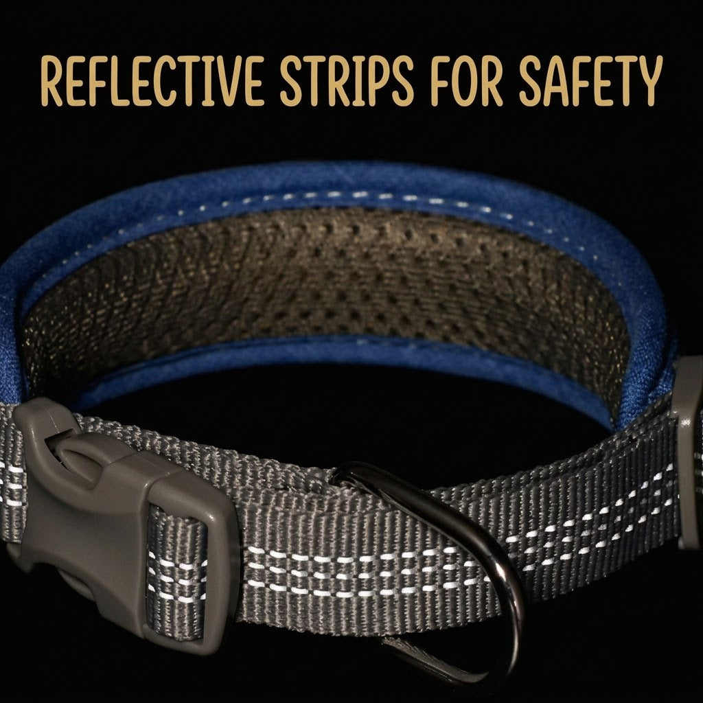 Reflective Padded Collar & Leash Set
