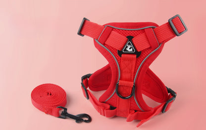 Reflective Mesh Harness & Leash Set
