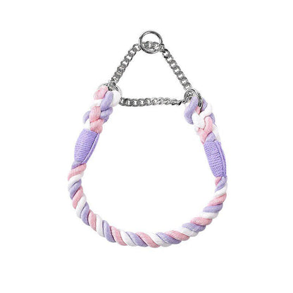Braided Rope Collar & Leash Set