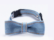 Denim Bow Tie for Dogs – Blue