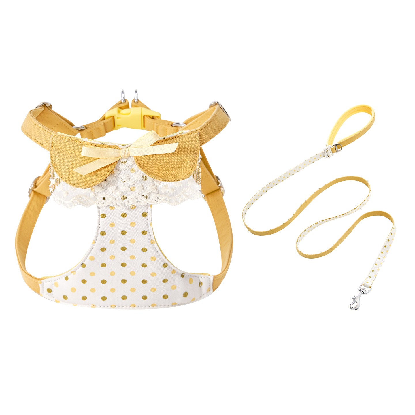 Polka Dot Harness & Leash Set