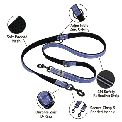 Multi-functional Reflective Dog Leash